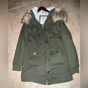 Hollister heritage collection green jacket- medium